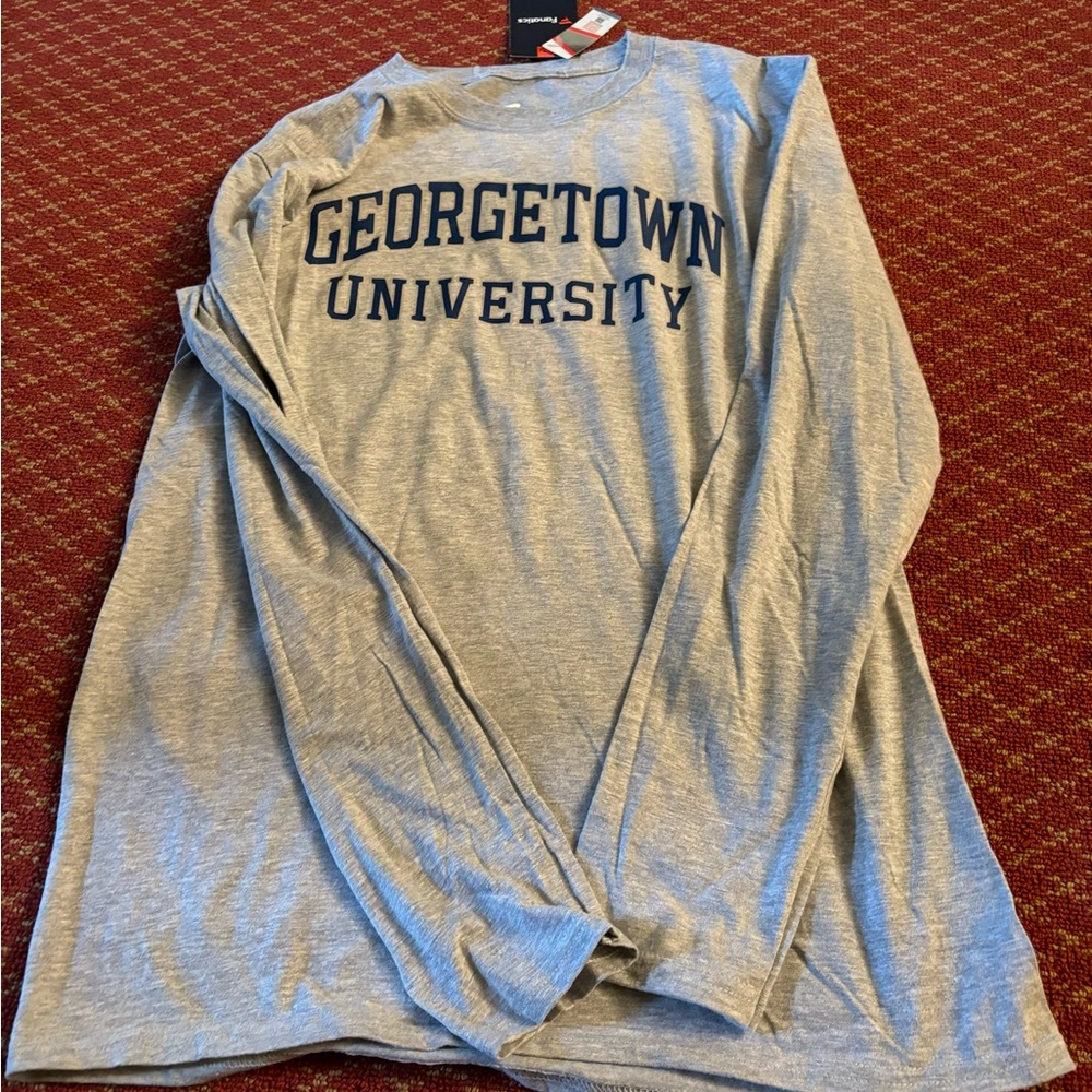 Georgetown Long Team Name Long Sleeve T-Shirt Medium. New With Tags